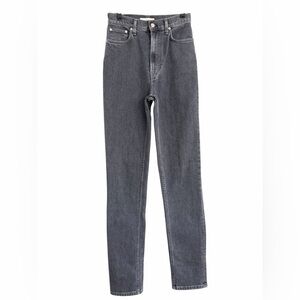 Helmut Lang Dark Gray Skinny super high waisted Jeans